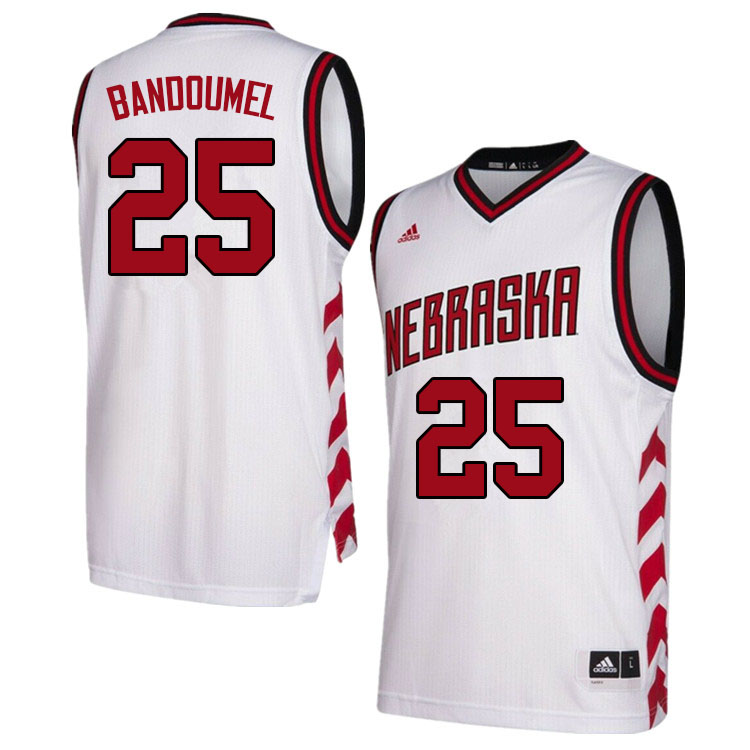Men #25 Emmanuel Bandoumel Nebraska Cornhuskers College Basketball Jerseys Sale-Hardwood - Click Image to Close